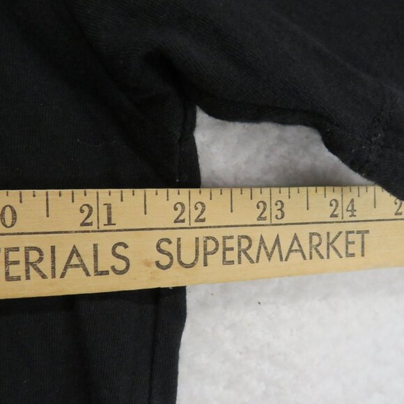 True Religion T Shirt Mens Sz Extra Large Black G old Foil Graphic Short Sleeve - Picture 6 of 9